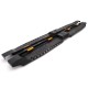 Бокові пороги Dakar V2 з LED (2 шт, метал) для Ford Ranger 2011-2022 рр