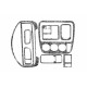 Декор на панель Дерево для Honda CRV 1996-2001 рр