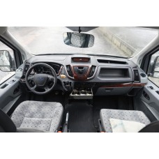 Накладки на панель приборов V2 Алюминий для Ford Transit 2014- гг