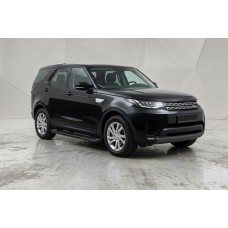 Бокові пороги Allmond Black (2 шт., Алюміній) для Land Rover Discovery V 2017- рр