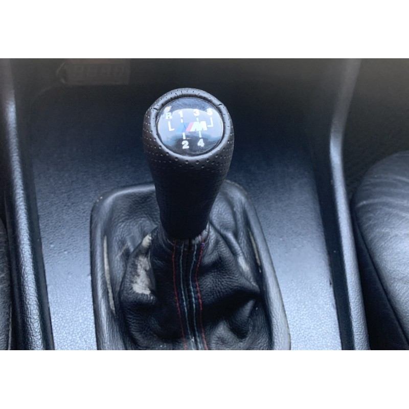 Ручка КПП V2-5ст (шкірозамінник, чорна гладка) для BMW 5 серія E-34 1988-1995 рр