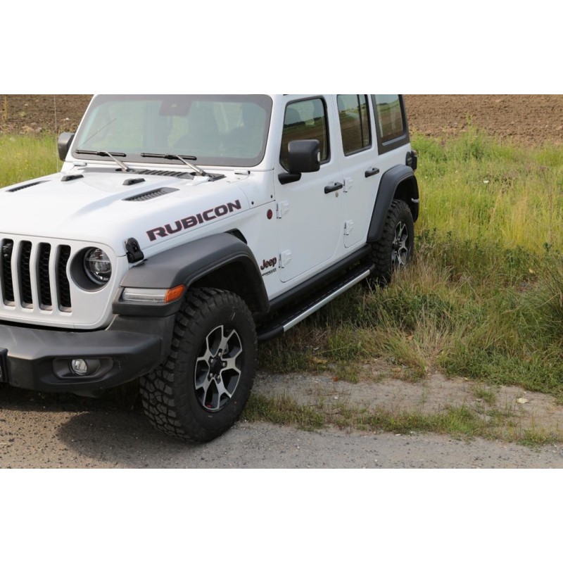 Бокові пороги Duru (2 шт., Алюміній) для Jeep Wrangler 2018- рр