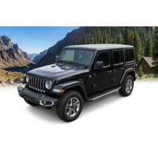 Бокові пороги Maya V1 (2 шт., Алюміній) для Jeep Wrangler 2018- рр