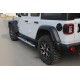 Бокові пороги Mevsim Grey (2 шт., Алюміній) для Jeep Wrangler 2018- рр