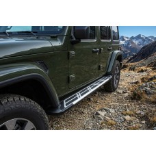 Бокові пороги Sunrise (2 шт., Алюміній) для Jeep Wrangler 2018- рр