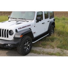Бокові пороги Tayga Grey (2 шт., Алюміній) для Jeep Wrangler 2018- рр