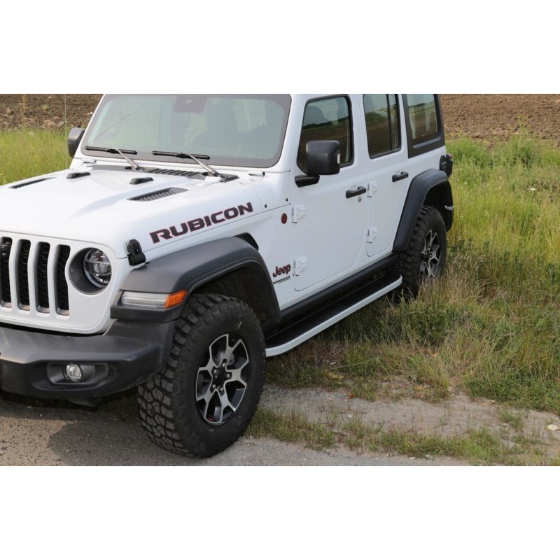 Бокові пороги Tayga Grey (2 шт., Алюміній) для Jeep Wrangler 2018- рр