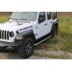 Бокові пороги Tayga Grey (2 шт., Алюміній) для Jeep Wrangler 2018- рр