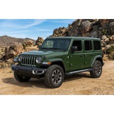 Бокові пороги Vision New Black (2 шт., Алюміній) для Jeep Wrangler 2018- рр
