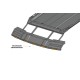 Козырек лобового стекла под багажник DAKAR (LED) для Volkswagen Amarok 2010-2022 гг