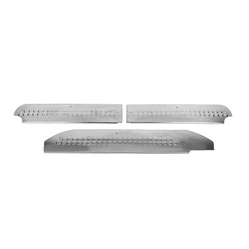 Накладки на внутрішні пороги V3 (Carmos) 3 шт, Carmos - турецька сталь для Mercedes Vito W639 2004-2014 рр