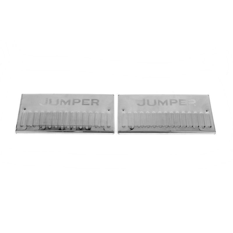 Накладки на внутрішні пороги Carmos V2 (2 шт, нерж) для Citroen Jumper 2007-2025 рр