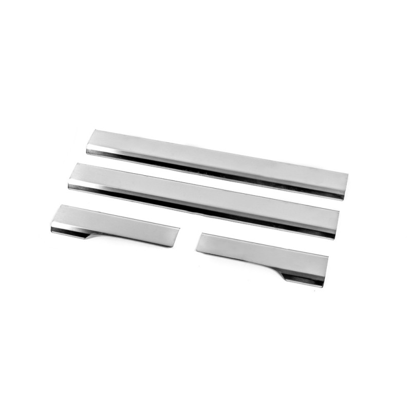 Накладки на внутрішні пороги Carmos V2 (4 шт, нерж.) для Chevrolet Aveo T250 2005-2011 рр