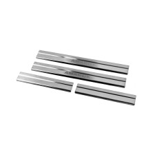 Накладки на пороги Carmos V2 (4 шт, нерж) для Volkswagen Amarok 2010-2022 гг