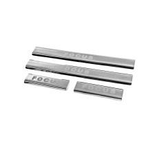 Накладки на пороги Carmos V2 (4 шт, нерж.) для Ford Focus I 1998-2005 рр