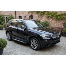 Бокові пороги Vision New Black (2 шт., Алюміній) для BMW X3 F25 2011-2018 рр