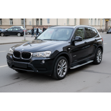Боковые Подножки Tayga V2 (2 шт., Алюминий) для BMW X3 F-25 2011-2018 гг