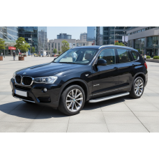 Боковые Подножки Tayga Grey (2 шт., Алюминий) для BMW X3 F-25 2011-2018 гг