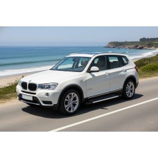 Бокові пороги RedLine (2 шт., Алюміній) для BMW X3 F25 2011-2018 рр