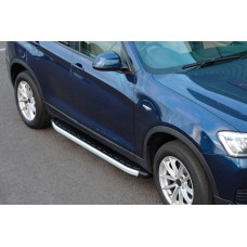 Бокові пороги Fullmond (2 шт., Алюміній) для BMW X3 F25 2011-2018 рр