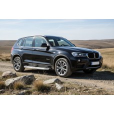 Бокові пороги Mevsim Grey (2 шт., Алюміній) для BMW X3 F25 2011-2018 рр