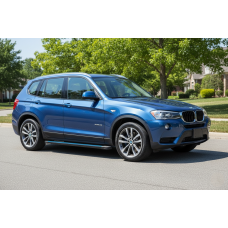 Боковые Подножки Maya Blue (2 шт., Алюминий) для BMW X3 F-25 2011-2018 гг