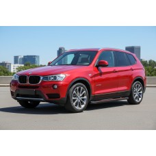 Бокові пороги Maya Red (2 шт., Алюміній) для BMW X3 F25 2011-2018 рр