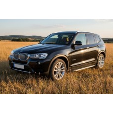 Бокові пороги Duru (2 шт., Алюміній) для BMW X3 F25 2011-2018 рр