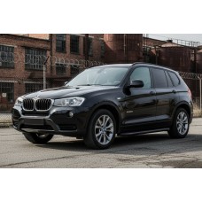 Бокові пороги Bosphore Black (2 шт., Алюміній) для BMW X3 F25 2011-2018 рр