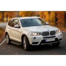 Бокові пороги Bosphore Grey (2 шт., Алюміній) для BMW X3 F25 2011-2018 рр