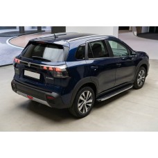 Боковые Подножки BlackLine (2 шт., Алюминий) для Suzuki SX4 S-Cross 2021- гг
