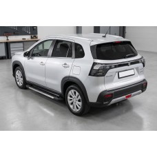 Боковые Подножки RedLine (2 шт., Алюминий) для Suzuki SX4 S-Cross 2021- гг