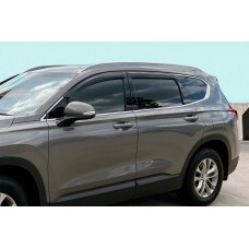Ветровики на окна (4 шт, HIC) для Hyundai Santa Fe 4 2018-2023 гг