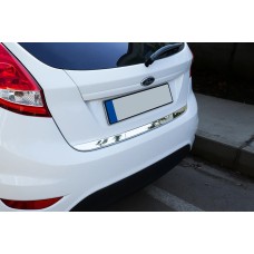 Кромка багажника (нерж.) OmsaLine - Італійська нержавійка для Ford Fiesta 2008-2017 рр