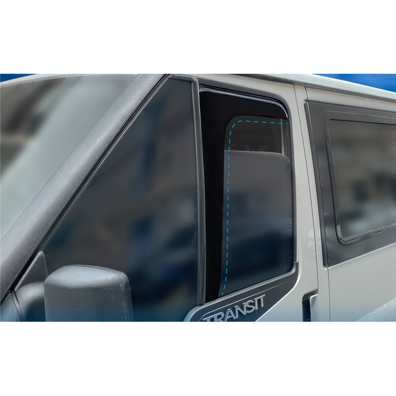 Ветровики Г-тип (2 шт, Sunplex Sport) для Ford Transit 2000-2014 гг