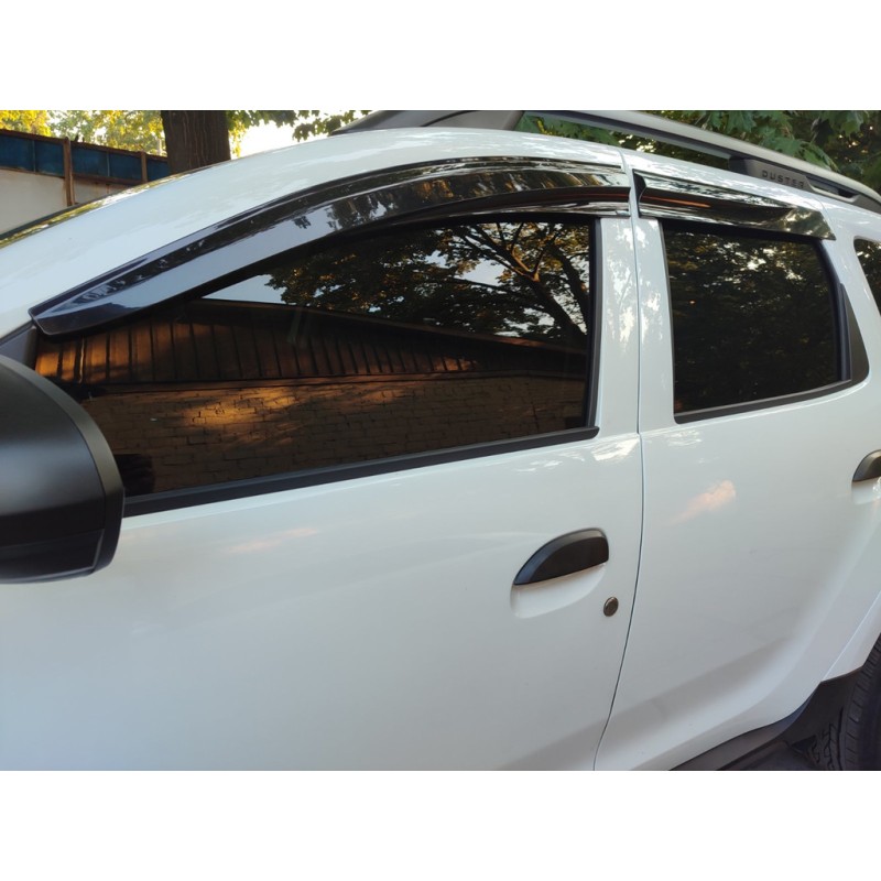 Ветровики (4 шт, Sunplex Sport) для Renault Duster 2018-2024 гг