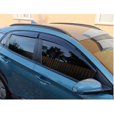 Ветровики (4 шт, Sunplex Sport) для Hyundai Kona 2017-2023 гг