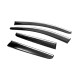 Ветровики с хромом (4 шт, Sunplex Chrome) для Nissan Qashqai 2007-2010 гг
