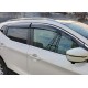 Вітровики з хромом (4 шт., Sunplex Chrome) для Nissan Qashqai 2014-2021 рр