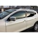 Вітровики з хромом (4 шт., Sunplex Chrome) для Nissan Qashqai 2014-2021 рр