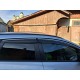 Вітровики з хром із смужкою HB/SD (4 шт, Sunplex Chrome) для Opel Astra J 2009-2015 рр