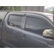 Вітровики з хромом (4 шт., Sunplex Chrome) для Toyota Hilux 2015- рр