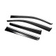 Ветровики с хромом (4 шт, Sunplex Chrome) для Volkswagen Amarok 2010-2022 гг
