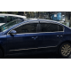Ветровики с хромированным молдингом (4 шт., Sunplex Chrome) для Volkswagen Passat B6 2006-2012 гг