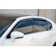 Ветровики с хромированным молдингом (4 шт, HIC) для Lexus GS 2011-2020 гг