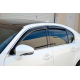 Ветровики с хромированным молдингом (4 шт, HIC) для Lexus GS 2011-2020 гг