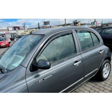 Ветровики на окна (4 шт, HIC) для Nissan Micra K12 2003-2010 гг