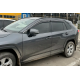 Ветровики с хромированным молдингом (4 шт, HIC) для Toyota Rav 4 2019- гг