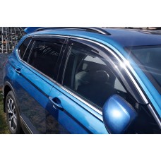 Ветровики Allspace LWB (4 шт, HIC) для Volkswagen Tiguan 2016-2023 гг