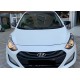 Накладки на дзеркала без вирізу під поворот BMW-style (2 шт) для Hyundai Accent 2011-2017 рр